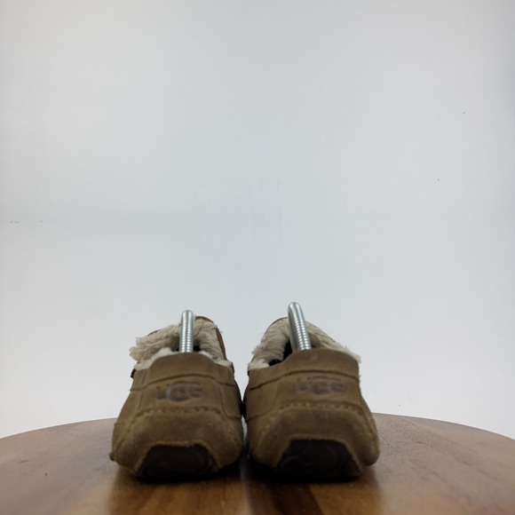 Mens UGG Ascot Tan Brown Suede Lined Slippers Shoes Moccasins Loafers Size 10 M main image 5